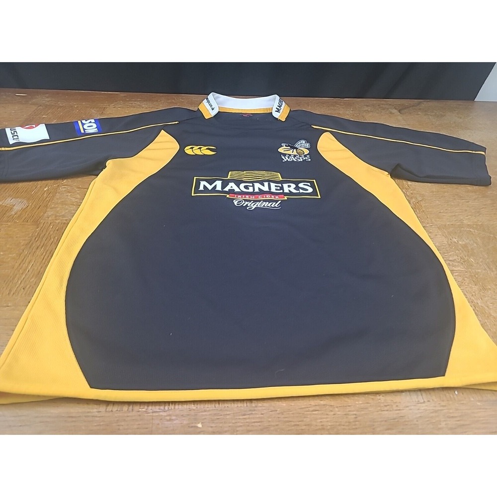 Canterbury of New Zealand Rugby Jersey LONDON WASPS - Men's Sz L - Picture 5 of 7